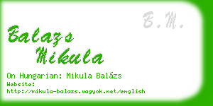 balazs mikula business card